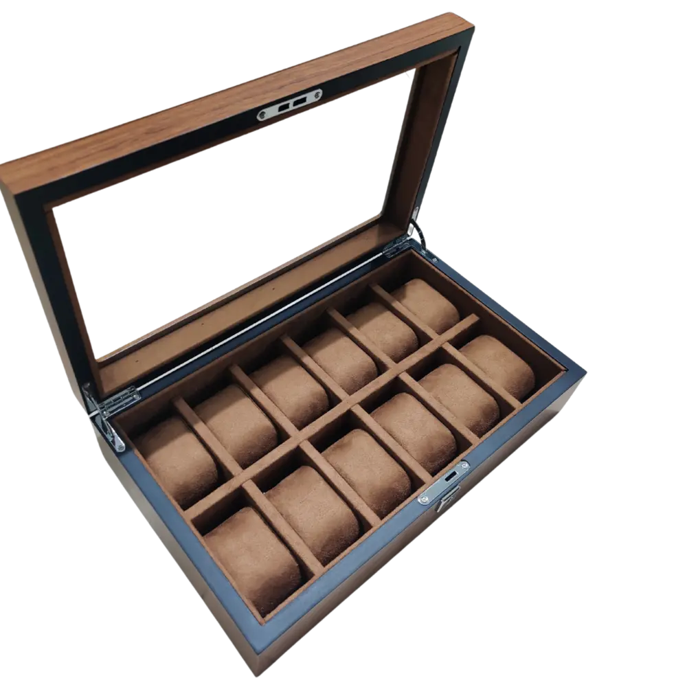 12 Slot Wooden Matte Organizer