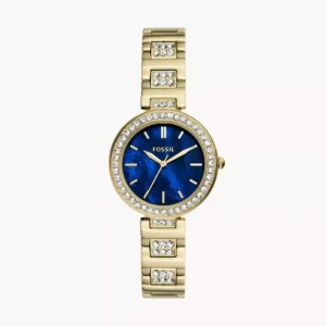 Fossil BQ3924 Karli Three-Hand Gold-Tone Stainless Steel Ladies Watch